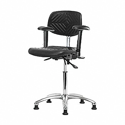 Poly ESD Chair Med Tilt Arms Glides MPN:BR-ESD-PMBCH-CR-T1-A1-NF-EG