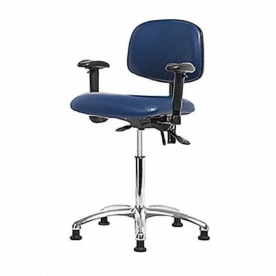 Vinyl ESD Chr Desk Arms Glides Blue MPN:BR-ESD-VDHCH-CR-T0-A1-EG-ESDBLU