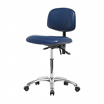 Vinyl ESD Chair Desk Tilt Cstrs Blue MPN:BR-ESD-VDHCH-CR-T1-A0-EC-ESDBLU