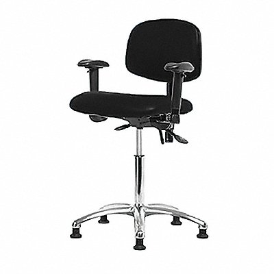 Vinyl ESD Chr Desk Tilt AA Stat Blk MPN:BR-ESD-VDHCH-CR-T1-A1-EG-ESDBLK