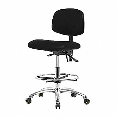 Vinyl ESD Chair Med FR Casters Black MPN:BR-ESD-VMBCH-CR-T0-A0-CF-EC-ESDBLK