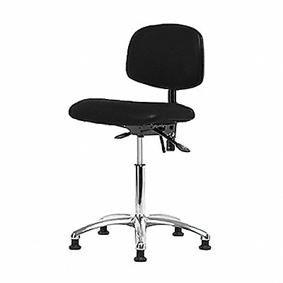 Vinyl ESD Chair Med Glides Black MPN:BR-ESD-VMBCH-CR-T0-A0-NF-EG-ESDBLK