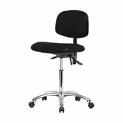 Vinyl ESD Chair Med Tilt Casters Blk MPN:BR-ESD-VMBCH-CR-T1-A0-NF-EC-ESDBLK