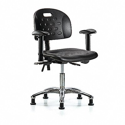 Poly Chair Chrome Low AA Stat Black MPN:BR-HPDHCH-CR-T0-A1-RG-BLK