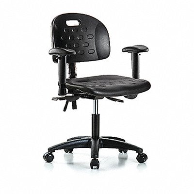 Poly Chair Low Arms Casters Black MPN:BR-HPDHCH-RG-T0-A1-RC-BLK