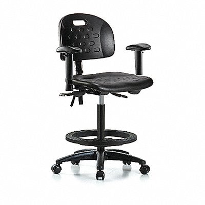 Poly Chair High AA FR Casters Black MPN:BR-HPHBCH-RG-T0-A1-BF-RC-BLK