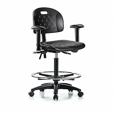 Poly Chair High AA FR Casters Black MPN:BR-HPHBCH-RG-T0-A1-CF-RC-BLK