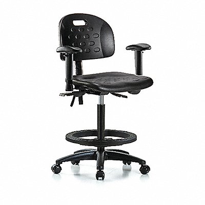 Poly Chair Hi Tilt AA FR Cast Blk MPN:BR-HPHBCH-RG-T1-A1-BF-RC-BLK