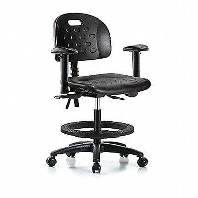 Poly Chair Med AA FR Casters Black MPN:BR-HPMBCH-RG-T0-A1-BF-RC-BLK