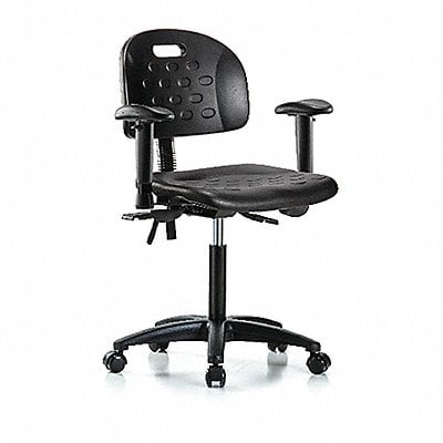 Poly Chair Med Arms Casters Black MPN:BR-HPMBCH-RG-T0-A1-NF-RC-BLK