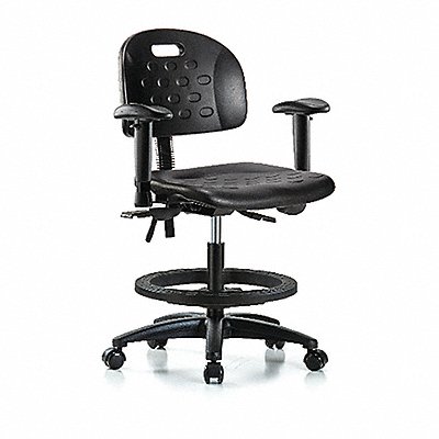 Poly Chair Med Tilt AA FR Cast Blk MPN:BR-HPMBCH-RG-T1-A1-BF-RC-BLK