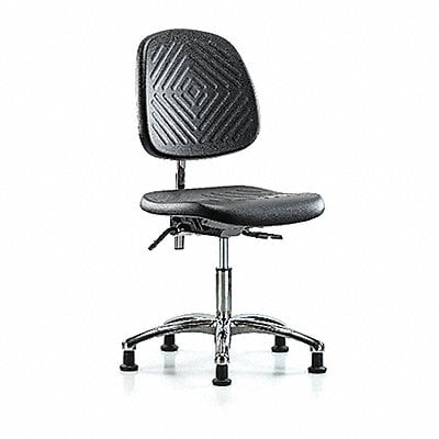 Poly CR Chair Low Med Back Stat Blk MPN:BR-NCR-PDHCH-MB-CR-T0-A0-RG-BLK