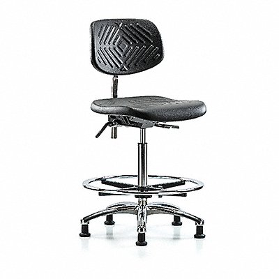 Poly CR Chair High FR Stat Blk MPN:BR-NCR-PHBCH-CR-T0-A0-CF-RG-BLK