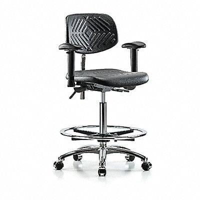 Poly CR Chair High AA FR Cast Blk MPN:BR-NCR-PHBCH-CR-T0-A1-CF-CC-BLK