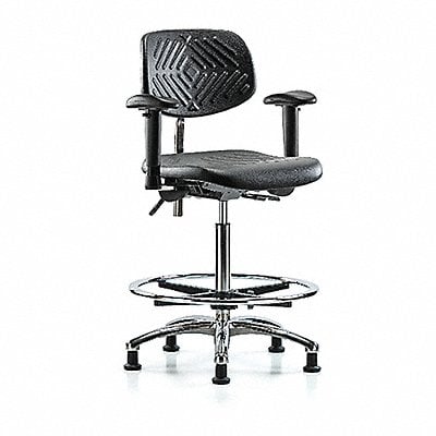 Poly CR Chair High AA FR Stat Blk MPN:BR-NCR-PHBCH-CR-T0-A1-CF-RG-BLK