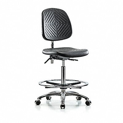 Poly CR Chair High Med Back Cast Blk MPN:BR-NCR-PHBCH-MB-CR-T0-A0-CF-CC-BLK