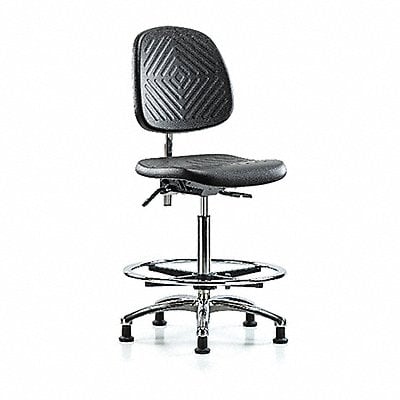 Poly CR Chair High Med Back Stat Blk MPN:BR-NCR-PHBCH-MB-CR-T0-A0-CF-RG-BLK