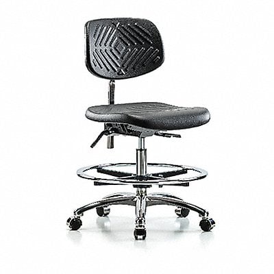 Poly CR Chair Med FR Cast Blk MPN:BR-NCR-PMBCH-CR-T0-A0-CF-CC-BLK