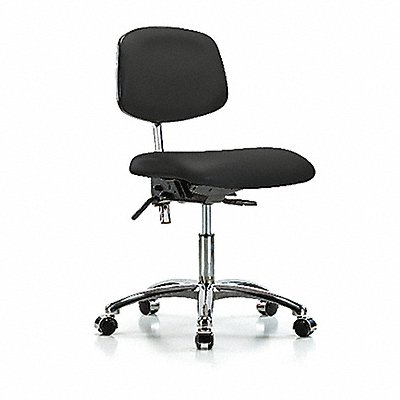 Vinyl Clean Room Chair Low Cast Blk MPN:BR-NCR-VDHCH-CR-T0-A0-CC-8540