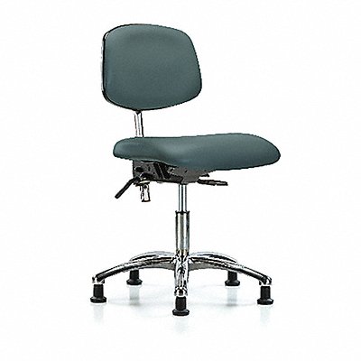 Vinyl Clean Room Chair Low Stat Blue MPN:BR-NCR-VDHCH-CR-T0-A0-RG-8546