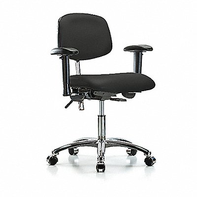 Vinyl CR Chair Low AA Cast Blk MPN:BR-NCR-VDHCH-CR-T0-A1-CC-8540