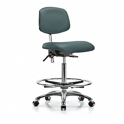 Vinyl CR Chair High FR Cast Blue MPN:BR-NCR-VHBCH-CR-T0-A0-CF-CC-8546