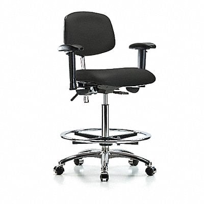 Vinyl CR Chair High AA FR Cast Blk MPN:BR-NCR-VHBCH-CR-T0-A1-CF-CC-8540