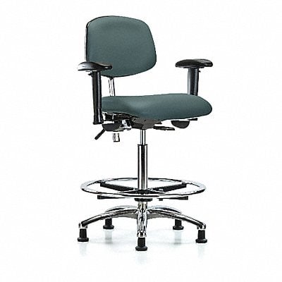 Vinyl CR Chair Hi AA FR Stat Blue MPN:BR-NCR-VHBCH-CR-T0-A1-CF-RG-8546