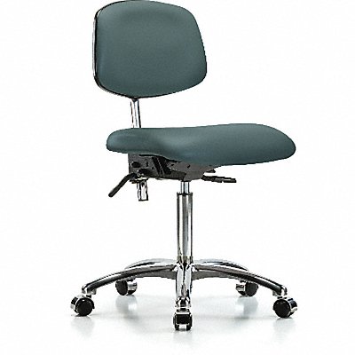 Vinyl CR Chair Med Tilt Cast Blue MPN:BR-NCR-VMBCH-CR-T1-A0-NF-CC-8546