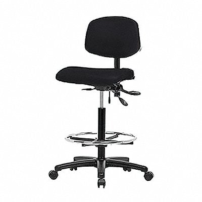 Vinyl Chair High FR Casters Black MPN:BR-VHBCH-RG-T0-A0-CF-RC-8540