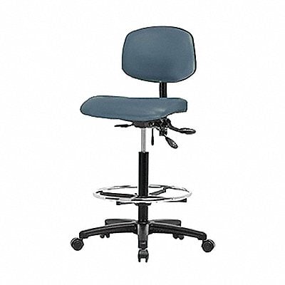 Vinyl Chair High FR Casters Blue MPN:BR-VHBCH-RG-T0-A0-CF-RC-8546