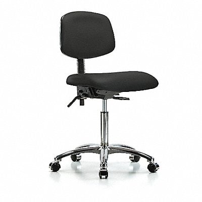 Vinyl Chair Chrome Med Casters Black MPN:BR-VMBCH-CR-T0-A0-NF-CC-8540