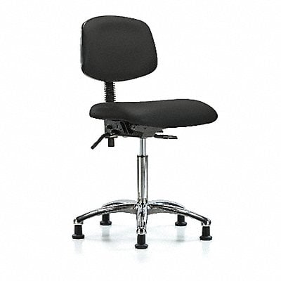 Vinyl Chair Chrome Med Glides Black MPN:BR-VMBCH-CR-T0-A0-NF-RG-8540