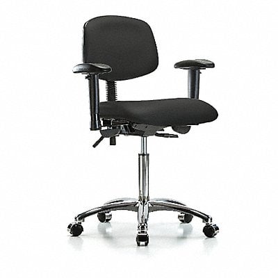 Vinyl Chair Chrome Med AA Cast Blk MPN:BR-VMBCH-CR-T0-A1-NF-CC-8540