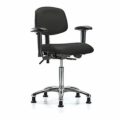 Vinyl Chair Chrome Med AA Stat Blk MPN:BR-VMBCH-CR-T0-A1-NF-RG-8540