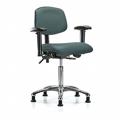 Vinyl Chair Chrome Med AA Stat Blue MPN:BR-VMBCH-CR-T0-A1-NF-RG-8546