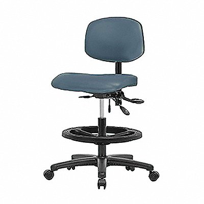 Vinyl Chair Med FR Casters Blue MPN:BR-VMBCH-RG-T0-A0-BF-RC-8546