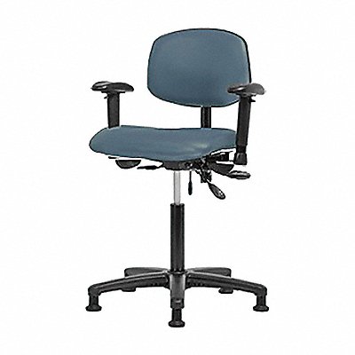 Vinyl Chair Med Arms Glides Blue MPN:BR-VMBCH-RG-T0-A1-NF-RG-8546