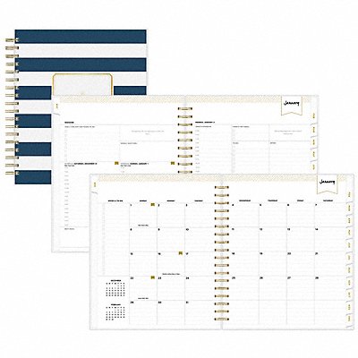 Planner 8 x 10 Navy/White Daily-Monthly MPN:BLS103622