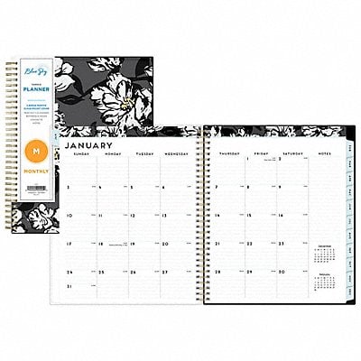 Planner 8 x 10 Gray/Black/Gold Monthly MPN:BLS110216