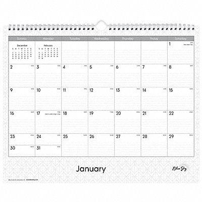 Wall Calendar 15 x 12 1 Month per Page MPN:BLS111292