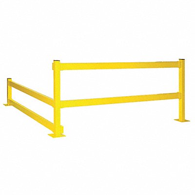 Inline Post 11 ga. Steel Lift-Out Yellow MPN:MPBP20-YEL