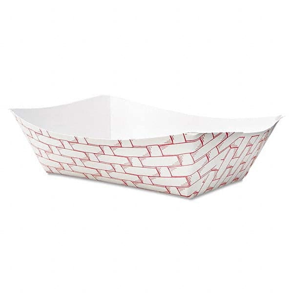 Paper Food Baskets, 3lb Capacity, Red/White, 500/Carton MPN:BWK30LAG300