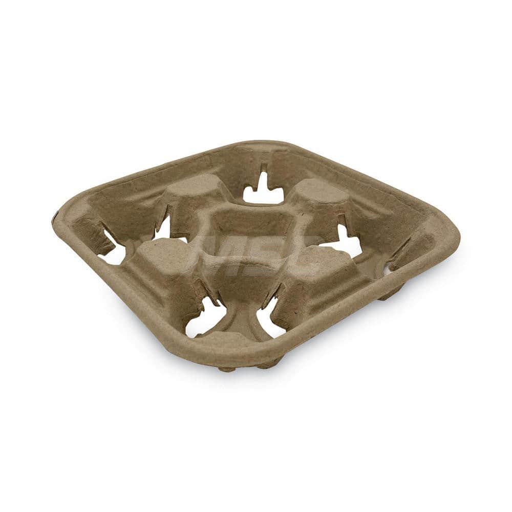 Plate & Tray: Molded Fiber, Kraft, Solid MPN:BWK4CUPCARRIER