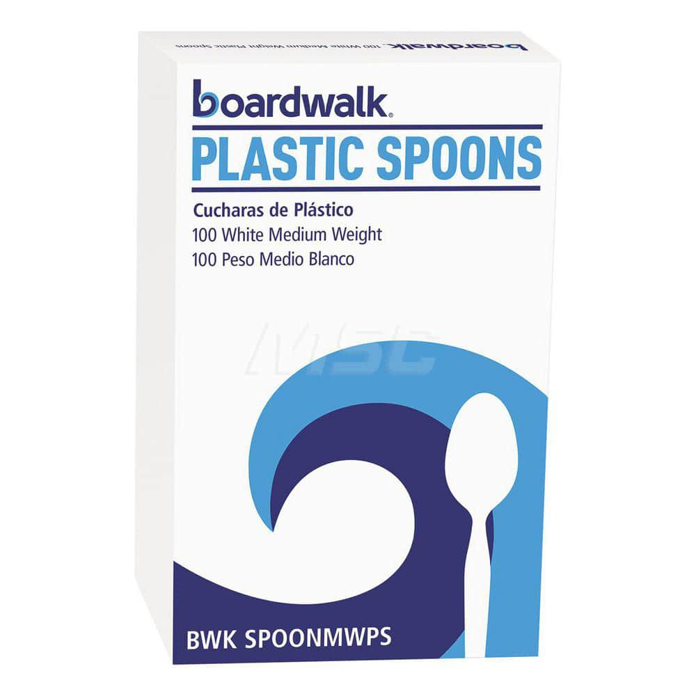 Paper & Plastic Cups, Plates, Bowls & Utensils, Flatware Type: Teaspoon , Material: Plastic , Color: White , Disposable: Yes  MPN:BWKSPOONMWPSCT