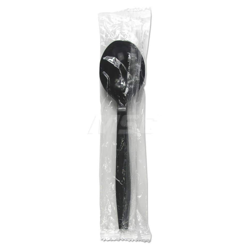 Paper & Plastic Cups, Plates, Bowls & Utensils, Flatware Type: Soup Spoon , Material: Plastic , Color: Black , Disposable: Yes  MPN:BWKSSHWPPBIW