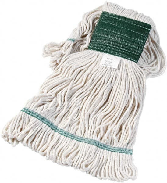 Wet Mop Loop: Medium, White Mop, Cotton & Synthetic MPN:BWK502WHEA