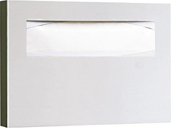 250 Capacity Satin Stainless Steel Finish Stainless Steel Toilet Seat Cover Dispenser MPN:BOB221