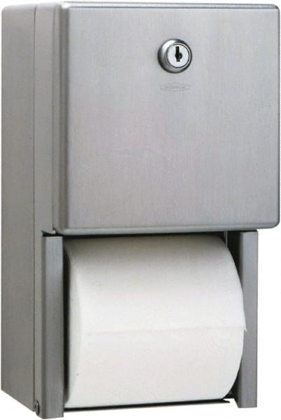 Standard Double Roll Stainless Steel Toilet Tissue Dispenser MPN:BOB2888