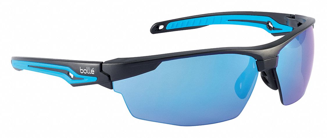 Safety Glasses Blue Lens Wraparound MPN:40304